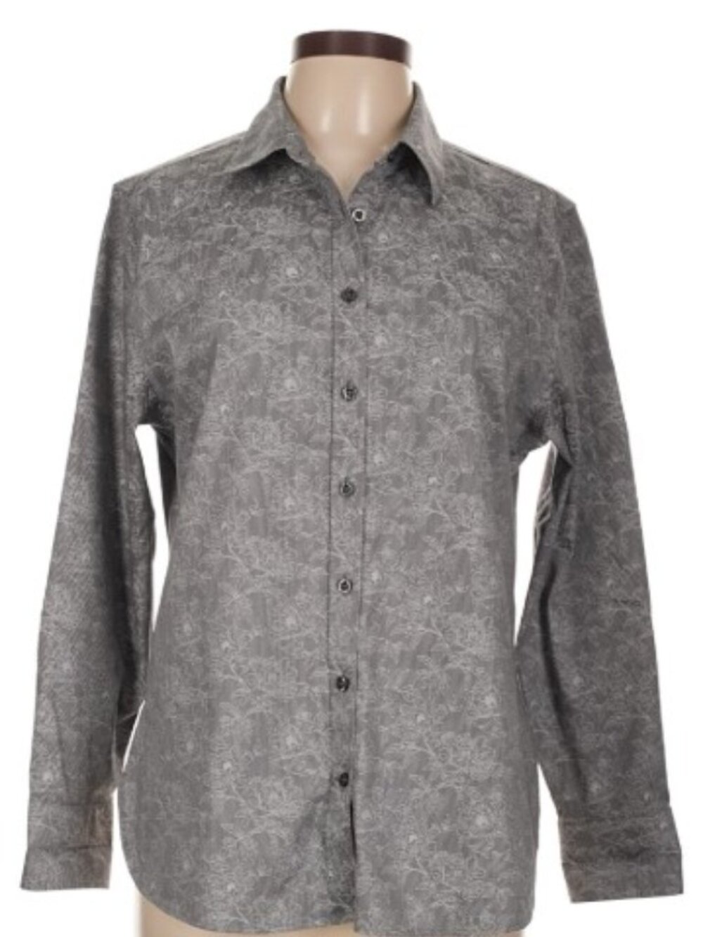 Chico's:  Beautiful Gray Button-Down Shirt!